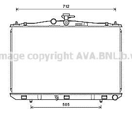 AVA QUALITY COOLING Радиатор, охлаждение двигателя TO2670